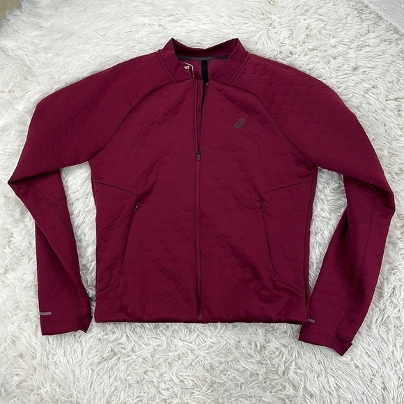 ASICS NEW Urban Racer Jacket Cordovan Berry - Picture 1 of 9